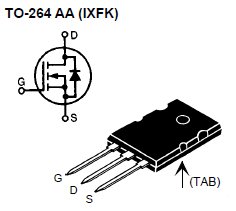 IXFK35N50, N-канальный силовой MOSFET транзистор со встроенным быстрым диодом (HiPerFET)
